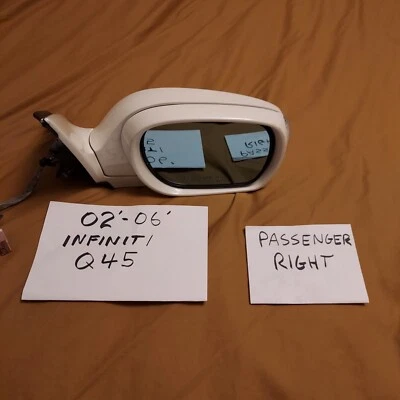 2003 04 05 2006 INFINITI Q45 右乘客侧门镜亲笔签名 DIM 加热 OE — 第 1/4 张图片