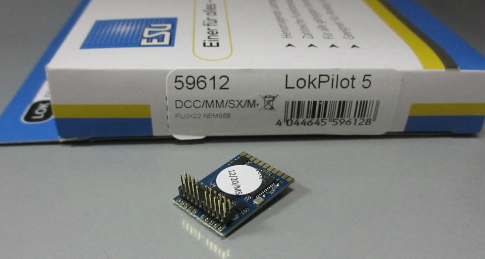 ESU 59612 LokPilot 5, DCC/SX/M4/MFX, Digital Decoder, Plux 22, NEM 658 _ NEU - Bild 1 von 1