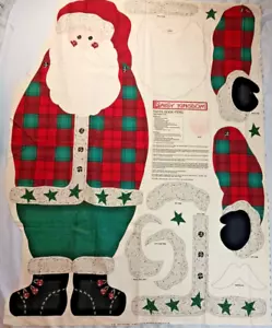 Santa Daisy Kingdom Door 43 Inch Christmas Fabric Sewing panel Missing 4 PATCHES - Picture 1 of 6
