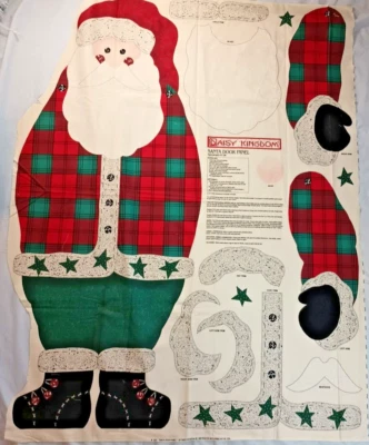 Santa Daisy Kingdom Door 43 Inch Christmas Fabric Sewing panel Missing 4 PATCHES - Image 1 of 4