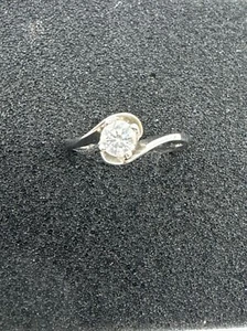 Anello di fidanzamento diamanti SI 1/2 CT oro bianco 18K - Foto 1 di 13