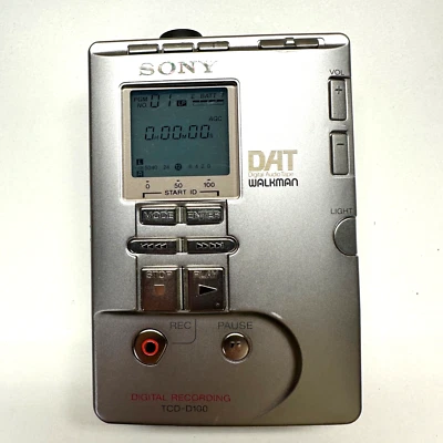 Reproductor grabadora digital Sony DAT Walkman TCD-D100 hecho en Japón 524414 Foto 1 de 4