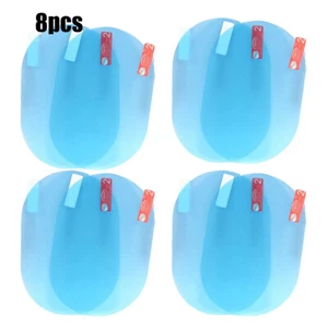 8pcs Car Rearview Mirror Sticker Rainproof Anti-fog Protective Film Rain Shield - Picture 1 of 12