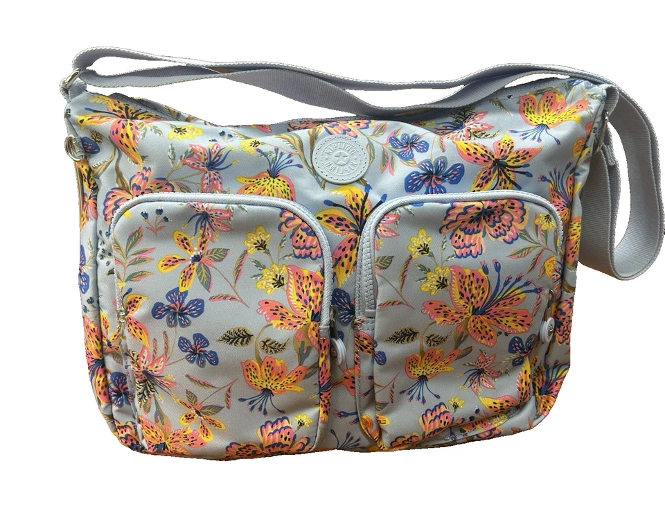 Kipling HB7686 Sidney Crossbody Shoulder Bag Polyamide Festive Floral Multi