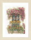 Lanarte Counted Cross Stitch Kit: Flower Balcony (Evenweave)