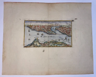 CONSTANTINOPLE c. 1695 NICOLAS DE FER NICE 古董视图 17 世纪 — 第 1/4 张图片