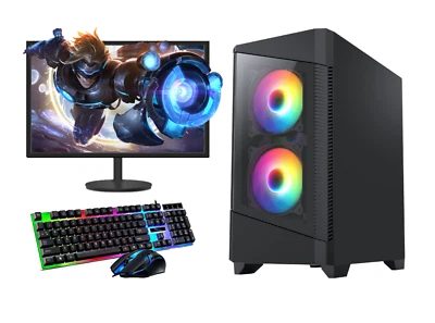 Fast Gaming PC Intel Core i5 Quad Core Computer 8GB Ram 1TB 2GB GT710 WiFi HDMI - Image 1 of 4