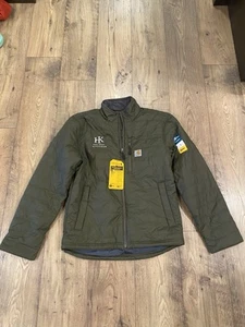 Carhartt Rain Defender Insulated Relaxed Fit Jacket Small OJ2208-M Green Brand - Picture 1 of 6
