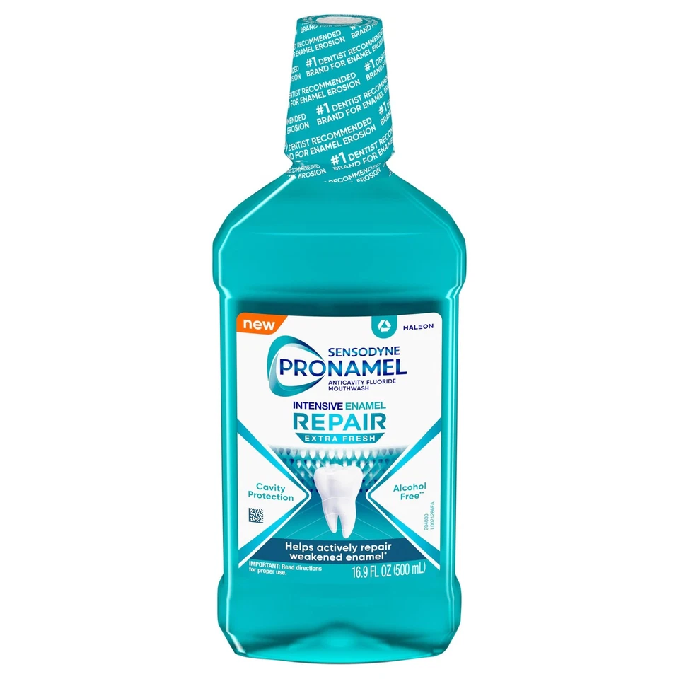 Sensodyne, Enjuague Bucal Pronamel Reparador Extra Fresco, 16.9 Fl Oz Foto 1 de 1