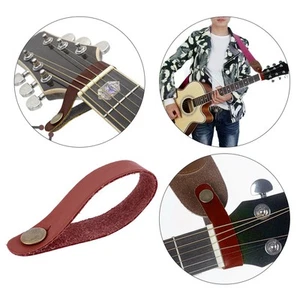 Guitar Neck Strap Button Headstock Strap Tie Portable Guitars Accessory (Brown) - Picture 1 of 10