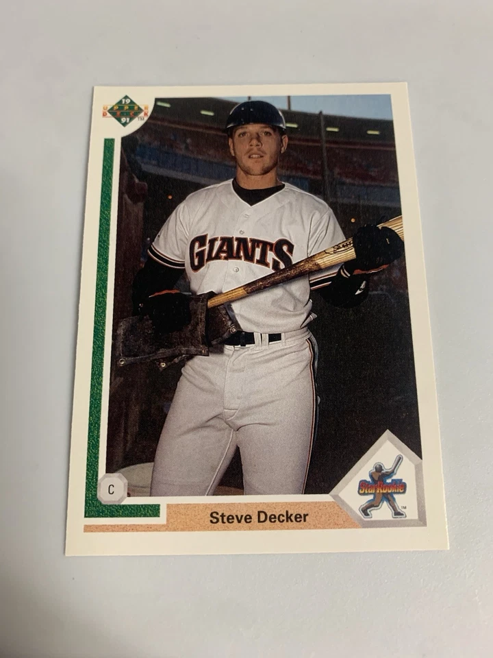1991 Upper Deck Star Rookie Steve Decker San Francisco Giants  - Image 1 of 1