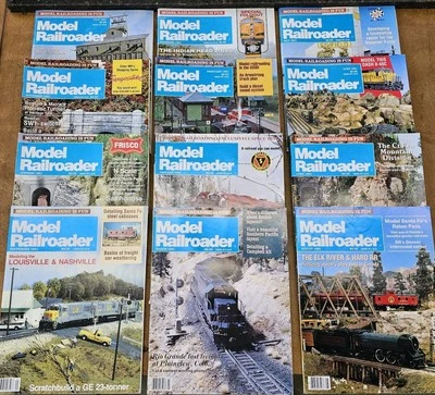 Vintage MODEL RAILROADER Magazines LOT Trains Locomotives 1991 - Image 1 of 3