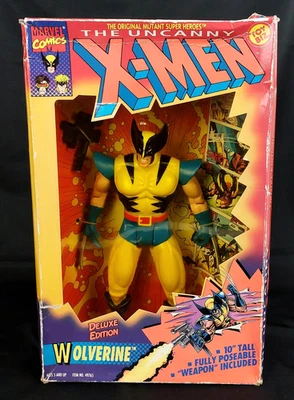 Boneco Wolverine Uncanny X-Men Deluxe Edition 10” com arma ToyBiz 1996 #49765 - Imagem 1 de 4