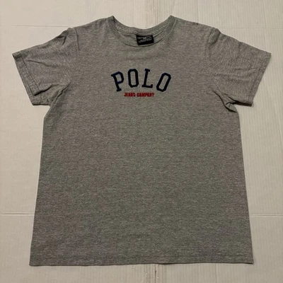 Polo Ralph Lauren Shirt Boys Medium Large Gray Tee Youth Embroidered Casual - Image 1 of 4