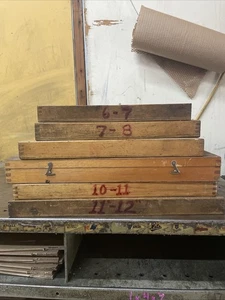 VIN 6-12” .0001” Outside Micrometer Set In Wood Boxes With Standards READ - Picture 1 of 7