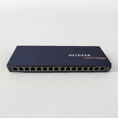 Netgear ProSafe 16 Port Gigabit Switch GS116 v2-Tested Working-Ships Fast! - Image 1 of 4