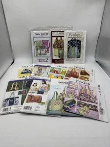 11 Bag Purse Patterns McCalls Simplicity Secely Palmer Designs - Picture 1 of 8