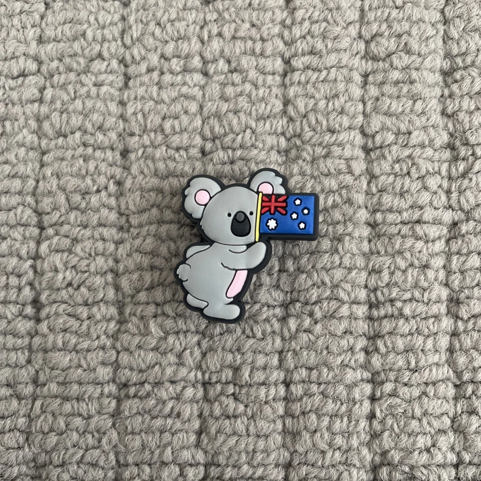 Koala With Flag Croc Charm - For Crocs - Jibbitz - image 1 of 1