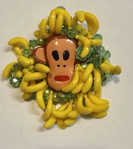 B. Luxury Designer Brooch, Monkey, Glass, Ceramics, Plastic - Picture 1 of 7