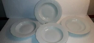 Set of 5 Southington Versaille China Rimmed Soup Bowls Made in Poland 9" Inch - Picture 1 of 5