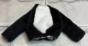 Barbie Cutie Reveal Black White Panda Costume, Reversible Jacket Only #T35 - Picture 1 of 16