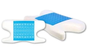 CPAP Pillow For Side Sleepers w/ Gel. Help Stop Sleep Apnea CPAP Mask Air Leaks - Picture 1 of 5