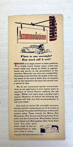ESSO Accommodations Travel Brochure Trailer Park Tourist Homes 1952 Advertising
