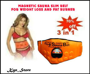 Magnetic Sauna Belt Fat Burner Vibrate Massager Slim Waist Belly Weight Loss Kit