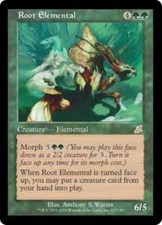 WOTC MtG Scourge Root Elemental (R) (Foil) EX