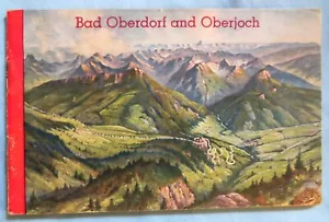 Bad Oberdorf and Oberjoch 1945 Alemania 3 hoteles folleto de viaje/folleto Haus Ing - Imagen 1 de 8