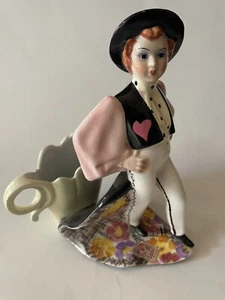 G Girardi Figurine Made in Italy Matadore 8”Porcelain Ceramic Vase 12K Detail - Picture 1 of 9