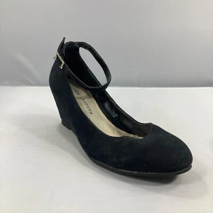 Chinese Laundry Womens Shoes Size 9 Black Suede Wedge Hidden Heel Always Yours - Picture 1 of 16