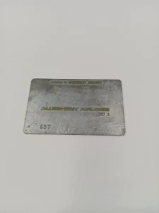 Allegheny Airlines Validation Plate - Picture 1 of 2