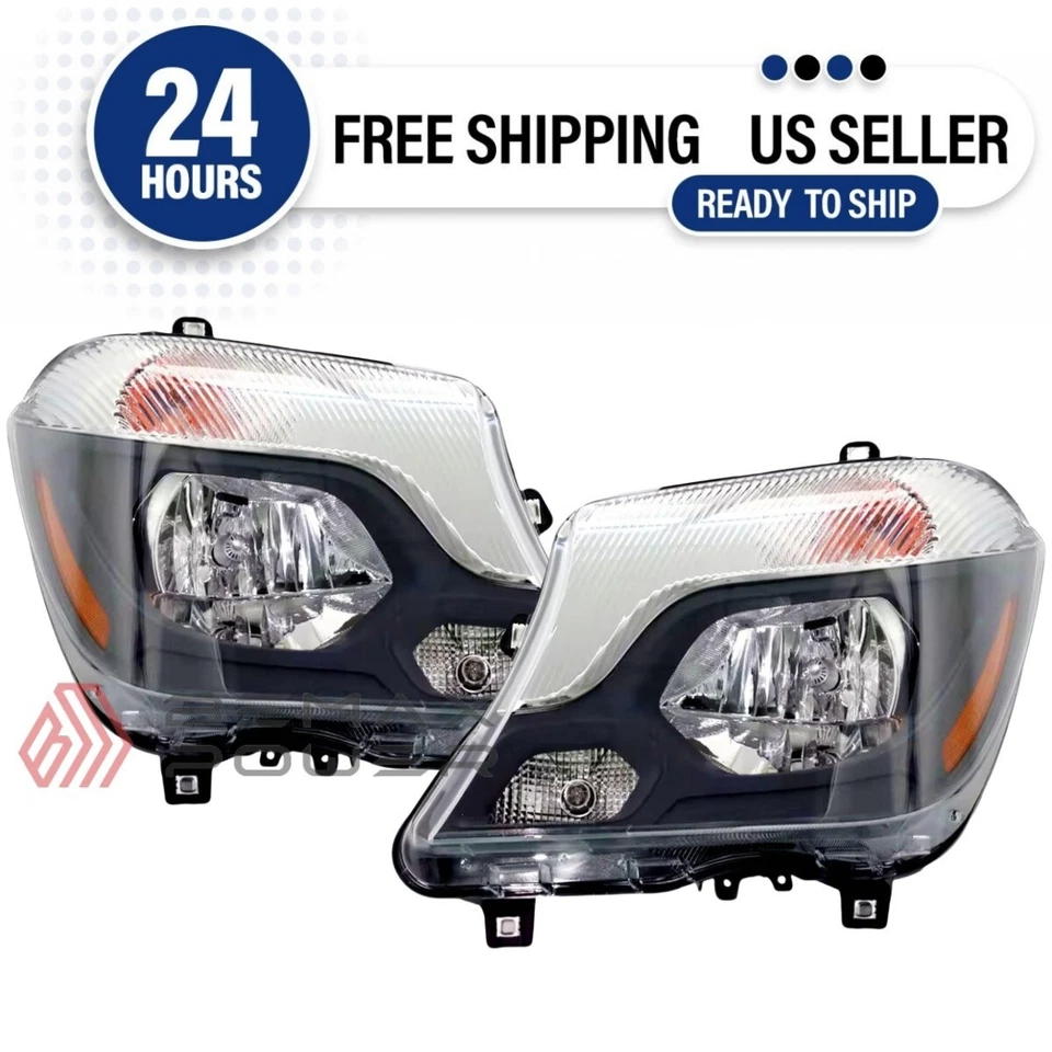 New Pair Headlights For 2014-2017 Mercedes-Benz Sprinter 2500 3500 Left & Right - Image 1 of 4
