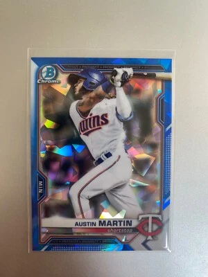2021 Bowman Chrome Sapphire Austin Martin A46 Minnesota Twins #BDC-19 - Image 1 of 2