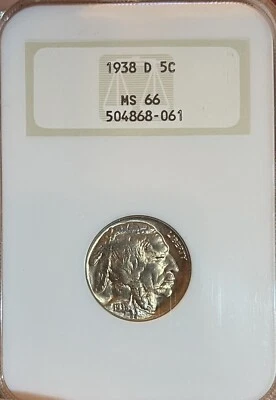 1938-D Old Fatty Holder! NGC MS66 PQ! Buffalo Nickel - Image 1 of 4