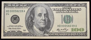 $100 dollar bill 2006 (SKU#49 - Picture 1 of 2