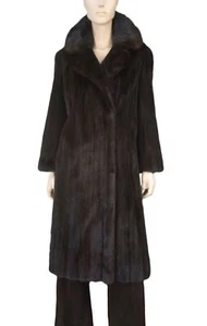 BLACKGLAMA XS/S Great Lakes Association Mink Coat with Convertible Collar - Picture 1 of 7