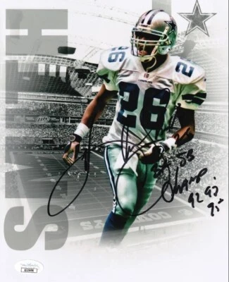 凯文·史密斯 '3X SB Champ 92,93,95" 签名 达拉斯牛仔队 8 x 10 照片 (JSA) — 第 1/4 张图片