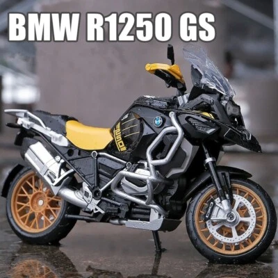 Modelo a escala 1:12 para BMW R1250GS Racing Motorcycle Diecast Metal Sports ... - Imagen 1 de 4