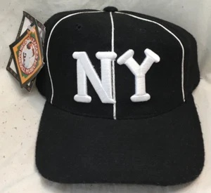 NEW YORK BLACK YANKEES NEGRO LEAGUE BASEBALL FITTED HAT CAP SIZE 7 1/8 NEW TAGS - Picture 1 of 6