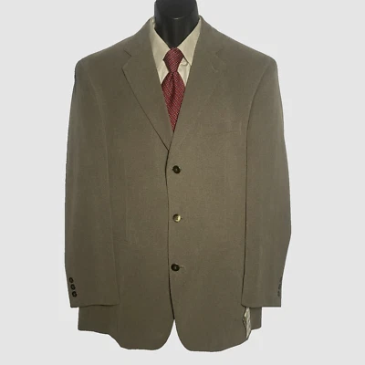 Abrigo Deportivo J Ferrar Para Hombre 42R Texturizado Marrón Cacao 3 Botones Nuevo Con Etiquetas $175 Foto 1 de 4