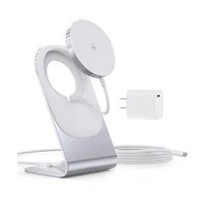 Magnetic Wireless Charger for iPhone 15/14/13/12 - Mag Charger+20W USB C Adap... - Picture 1 of 6