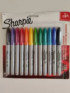 Sharpie Fine Point Permanent Marker, Assorted Colors, 12 count - Picture 1 of 2
