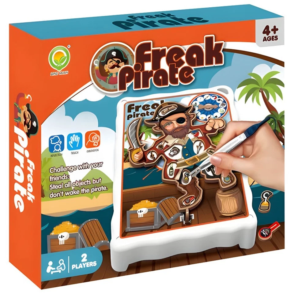 Freak Pirate Game - Operation style game - 2 Player - Family Board Game - Image 1 of 1