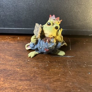 Boyds Wee Folkstone Ribbit Prince of Tales Kiss Me Quick Frog Toad 1E NIB - Picture 1 of 8
