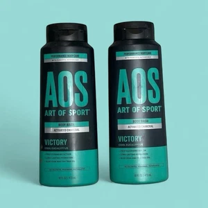 Art Of Sport Men’s Body Wash, Charcoal Activated. Eucalyptus Fragrance (2 PK) AA - Picture 1 of 5