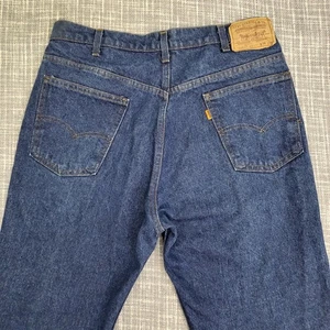 VTG RARE 517 Levi's Orange Tab Boot 20517-0217 Med-Dark Wash Jeans Men's 36x32 - Picture 1 of 15