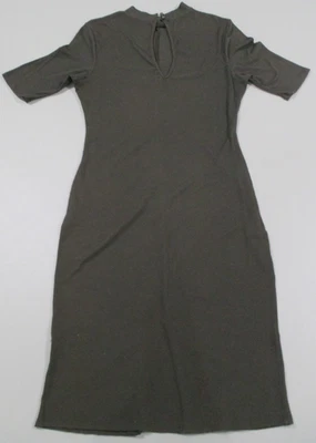 Vestido Suéter Midi Charlotte Russe XL Verde Oliva Cerradura Manga Corta Foto 1 de 4