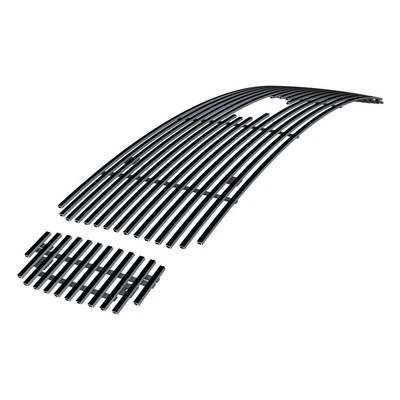 Fits 2000-2004 Ford Excursion W/ Logo Show Main Upper Black Billet Grille Insert - Image 1 of 4